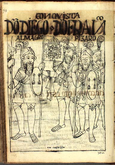 The conquistadors Don Diego de Almagro and Don Francisco Pizarro (p. 373)