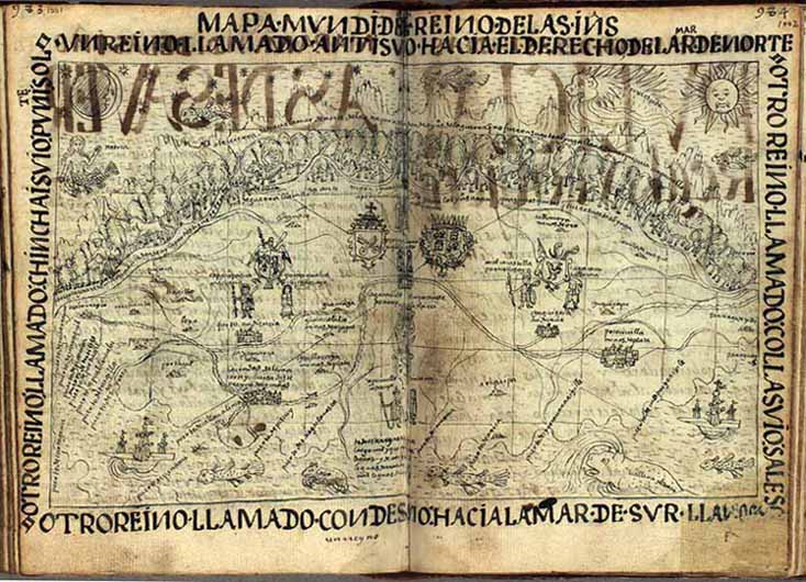 Mapa Mundi de las Indias del Perú, pág. 1000