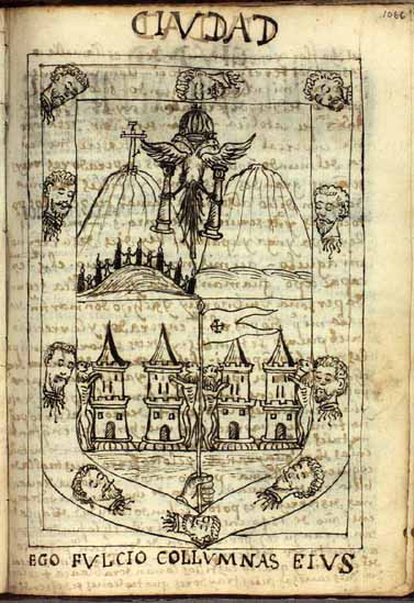 The coat of arms of Potosí, “Ego fulcio collumnas eius.” (p.1066)