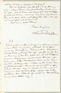 Henrik Pontoppidan til Frederik V. Hegel 2.2.1884. 