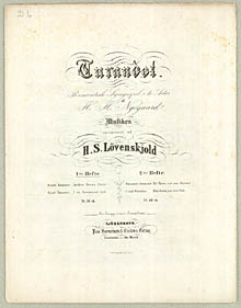 Titelblad til udgivelsen af arierne fra 'Turandot'. Klik for større billede